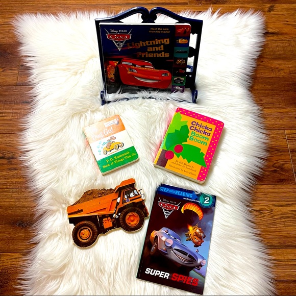 Disney, Dr Seus, Dump Truck and Chika Chika Boom Boom Book Set EUC